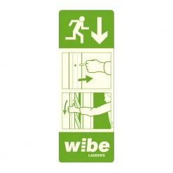 Wibe Instruktionsskilt Stige - WURS IS-ST