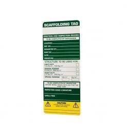JUMBO Sikkerhedsskilt Scaftag (Engelsk Model)